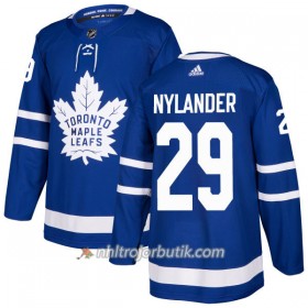 Män Ishockey Toronto Maple Leafs Tröja William Nylander 29 Adidas 2017-2018 Blå Authentic